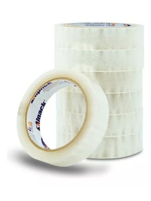 FITA ADESIVA TRANSPARENTE 25MMX50M C/10PCS UN. EMBALANDO
