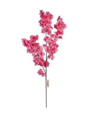 Galho Haste Cerejeira Artificial 98cm Ramo De Flores Decorativas
