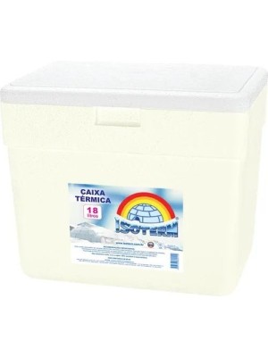 CAIXA TERMICA ISOPOR 18L UN.