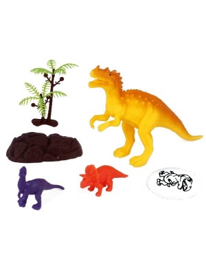 KIT DINOSSAUROS COM ACESSORIOS BORN C/3PCS UN.