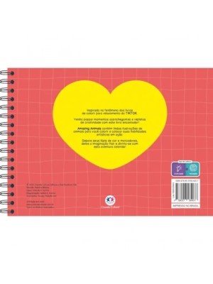 LIVRO PARA COLORIR AMAZING ANIMALS UN.