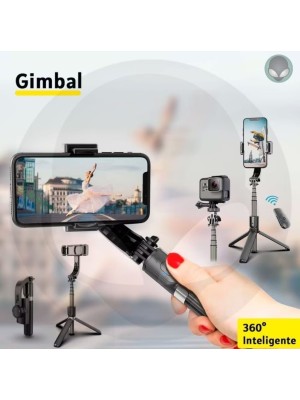 Estabilizador L08 Smartphone Celular Gimbal Bluetooth Tripé Fotos Vídeos Remoto Equilíbrio Estável