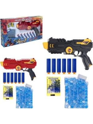 LANCADOR DART Z 2EM1 COM BOLINHAS DE AGUA E DARDOS 25CM UN.