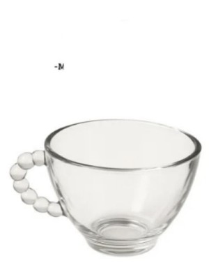 XICARA DE CHA 220ML DE VIDRO BUBBLY UN.