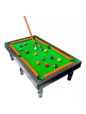 Mini Mesa De Sinuca Com Pézinho Bilhar Infantil 16 Bolas 2 Tacos