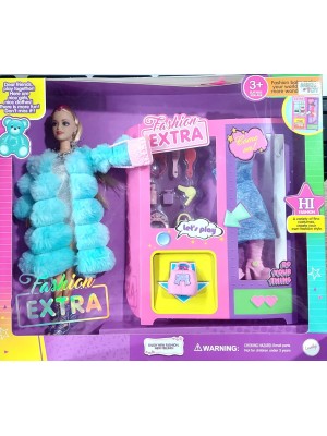 Boneca Com Roupas E Acessórios , Cabelo Loiro Tema De Festa , Incluindo Vestidos