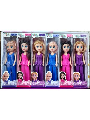 Mini Boneca, Loira, Morena, Look Perfeito De Plastico, Cores Sortidas