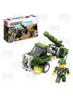 Bloco de Montar Soldados Grande Modelos Sortidos Toy King TK-AB7861