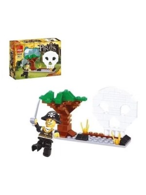 Bloco De Montar Aventura Pirata Bomba Navio Brinquedo Guerra