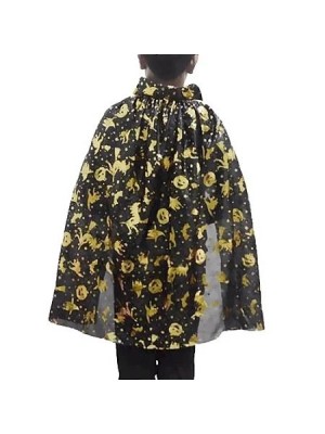 Capa de Vampiro Infantil 80cm Estampada Fantasia Halloween Festa Escolar