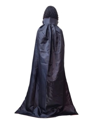 Capa Vampiro Adulto 140cm Dupla Face Preta e Vermelha Fantasia Halloween