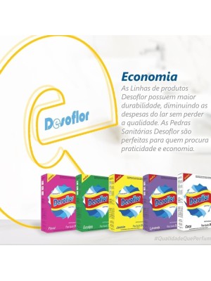 Pedra Odorizante Sanitaria Vaso Sanitario 35g Jasmim