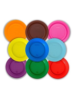 Prato Descartável Raso 15cm Sobremesa Dourado