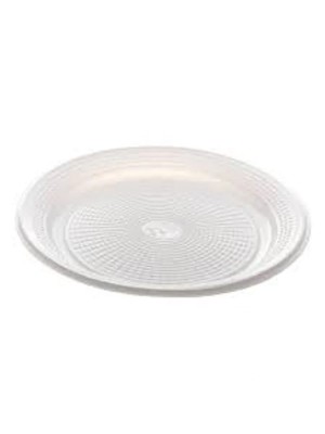 Prato Descartável Raso 18cm Sobremesa Branco