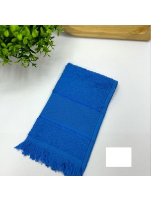 Toalhas De Lavabo Social Com Franja Escolar Boca Felpa Azul