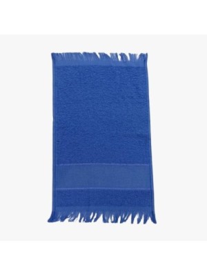 Toalhas De Lavabo Social Com Franja Escolar Boca Felpa Azul