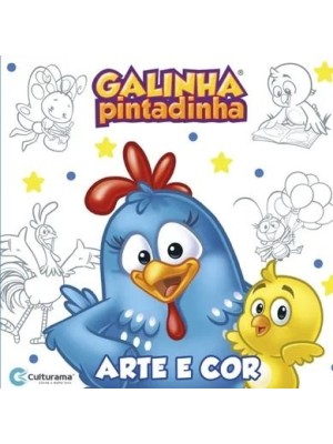 Livro Arte e Cor Galinha Pintadinha com Muitos Desenhos para Colorir