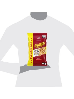 Salgadinho De Trigo Sabor Bacon Pingo D'ouro Pacote com 160G 