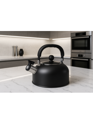 Chaleira Aço Inox Fosca 1,7 Litros Preto 