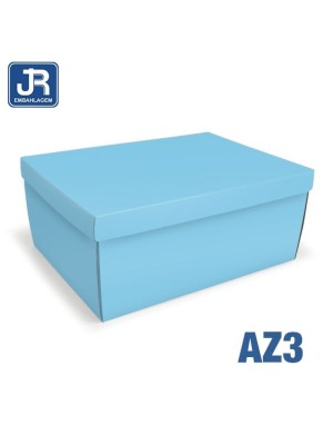 Caixa Cartonada Retangulares 33 x 24 x 14 cm Azul Bebe Papelão Rígido