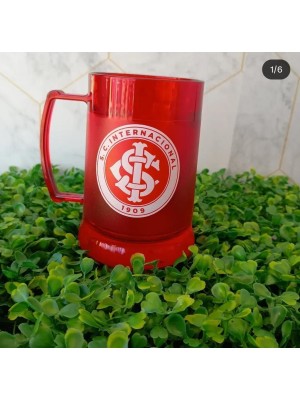 Caneca Acrilica 450ml Times Futebol - Internacional Cor Vermelho