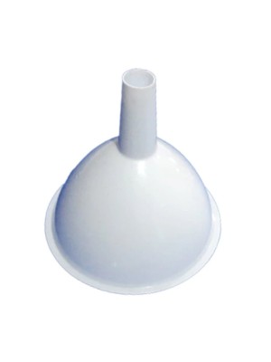 Funil de Plastico Grande 12,5cmx12cm Branco Utensilio Domestico Cozinha