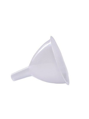 Funil de Plastico Grande 7,5x8cm Branco Utensilio Domestico Cozinha