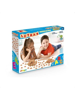 Brinquedo Escolar Pedagógico Letras 40 Peças em Madeira MDF