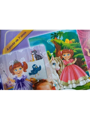 Brinquedo Quebra Cabeca Puzzle da Sophy com 100 Pecas e 4 Placas