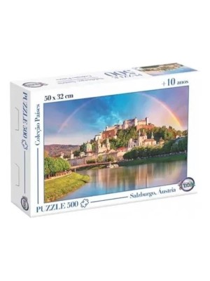 Quebra Cabeça Puzzle 500 Peças Austria Salzburgo Colecao Paises