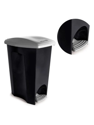 Lixeira de Plástico 15 Litros com Pedal Ecoblack 