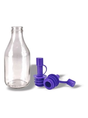 Galheteiro de Vidro Pequeno 220ml para Azeite, Vinagre e Molhos