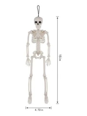 Conjunto 2 Caveiras Decorativas Halloween