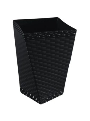“Vaso Twister Rattan Médio 20 L Preto