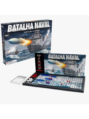 Jogo Batalha Naval Pais & Filhos Clássico de Estratégia e Raciocinio