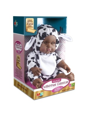 Boneca Milkinhas Clássicas 19cm Vaquinha – Mini Boneca Decorativa e Educativa