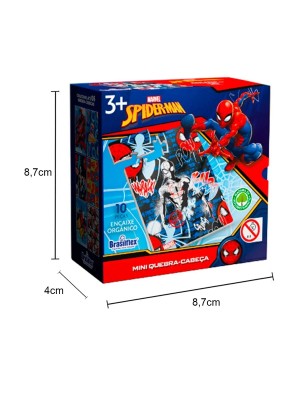 Mini Quebra-Cabeça Homem-Aranha MDF – 10 Peças, Educativo e Divertido