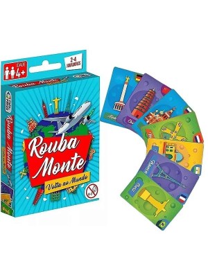 Jogo de Cartas Rouba Monte Volta ao Mundo Pais & Filhos – Educativo Infantil