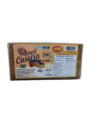 Doce de Amendoim Paçoca Tablete 500g – Sabor Tradicional e Textura Macia