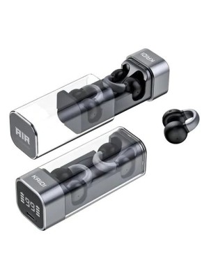 Fone Kaidi KD-797 Bluetooth 5.3 com Condução de Ar, Estojo Transparente com Display LCD e Microfone – Fone Sem Fio Esportivo Recarregável