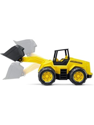Carregadeira Top Motors Brinquedo Infantil Veículo de Construção Realista Educativo para Meninos e Meninas