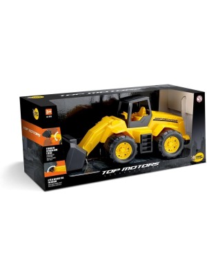 Carregadeira Top Motors Brinquedo Infantil Veículo de Construção Realista Educativo para Meninos e Meninas