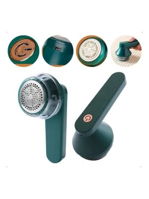 Papa Bolinha Recarregável com Depósito Plástico + Cabo USB - Removedor de Bolinhas de Roupas Tecidos e Estofados Portátil