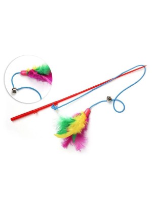 Bastão de Estímulos Para Gatos 38cm Brinquedo Interativo Seguro Para Exercício, Diversão e Bem-Estar do Seu Pet