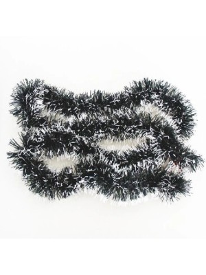 Festão de Natal Verde Nevado 2m x 7cm para Árvores, Portas e Decoração Natalina