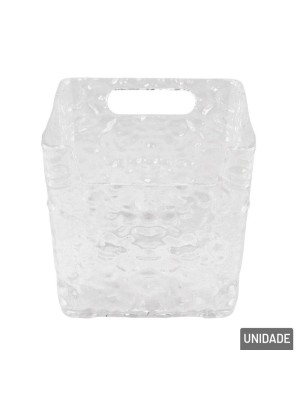 Cesto Multiuso 10x8,5x10,5cm em Plástico Resistente para Organização de Casa, Escritório e Banheiro