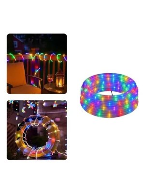 Mangueira LED 180 Leds 10M 220V Colorida Pisca-Pisca com 8 Funções de Iluminação Flexível para Decoração Natal Festas Varandas Jardins