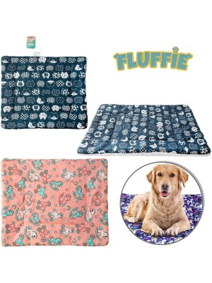 Cama Colchonete para Pet Fluffie cm Algodão Estampada Confortável para Cães e Gatos Medio s e Grandes