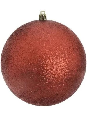 Bola de Natal 10cm Glitter Decorativa – Enfeite Natalino Brilhante para Árvore, Guirlanda e Decoração Festiva