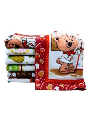 Pano de Copa Felpuda Estampada 38x60cm Algodão Alta Absorção